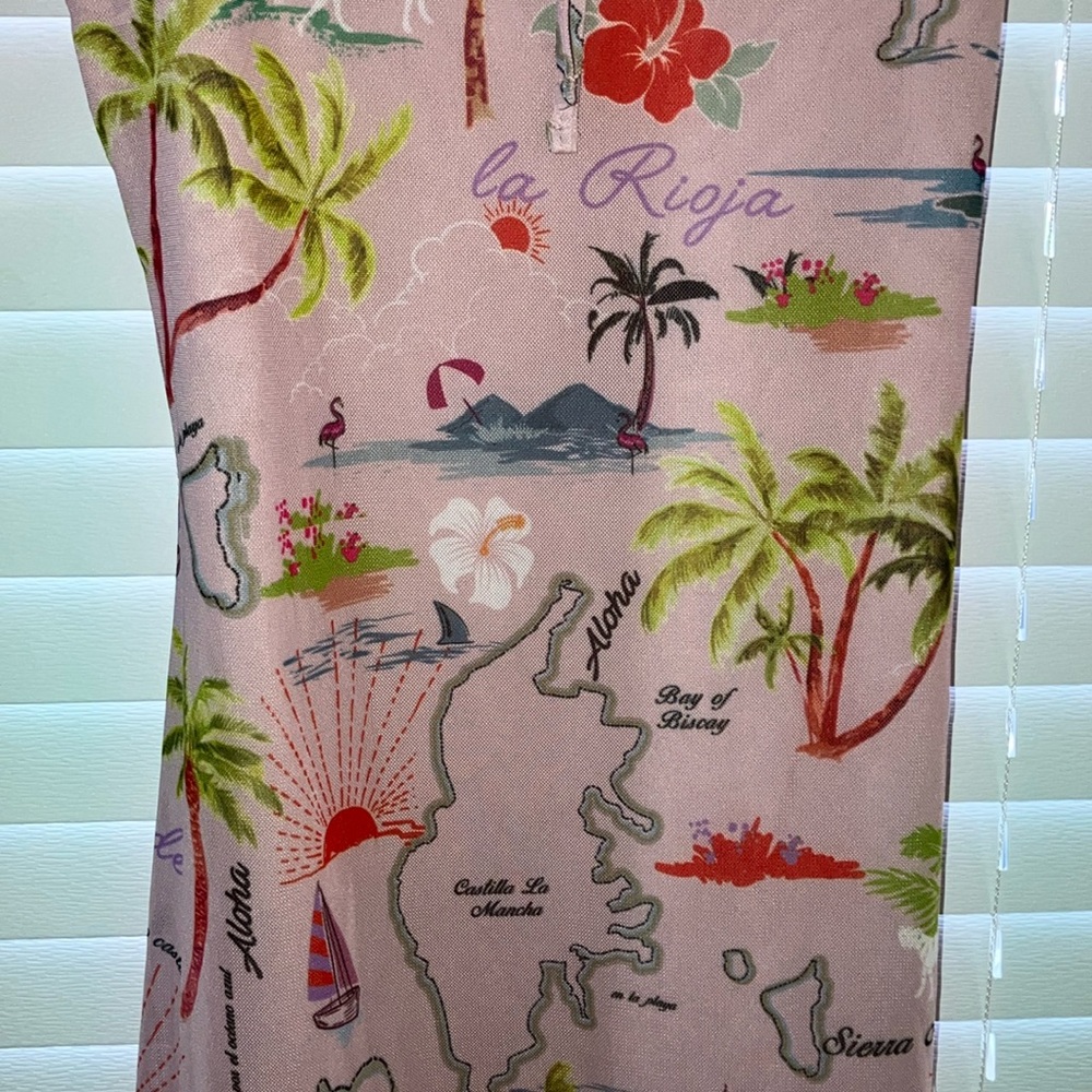 Urban Outfitters Tropical Pink and Green One Piece Dress - Picture 4 of 10